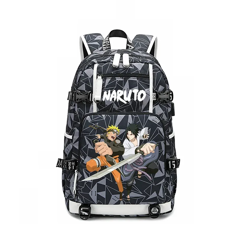 sacs à dos uzumaki naruto uchiha sasuke, sac à dos camouflage, sac à dos de grande capacité, sac de voyage, sacs d'école décontractés pour adolescents, pour cadeau