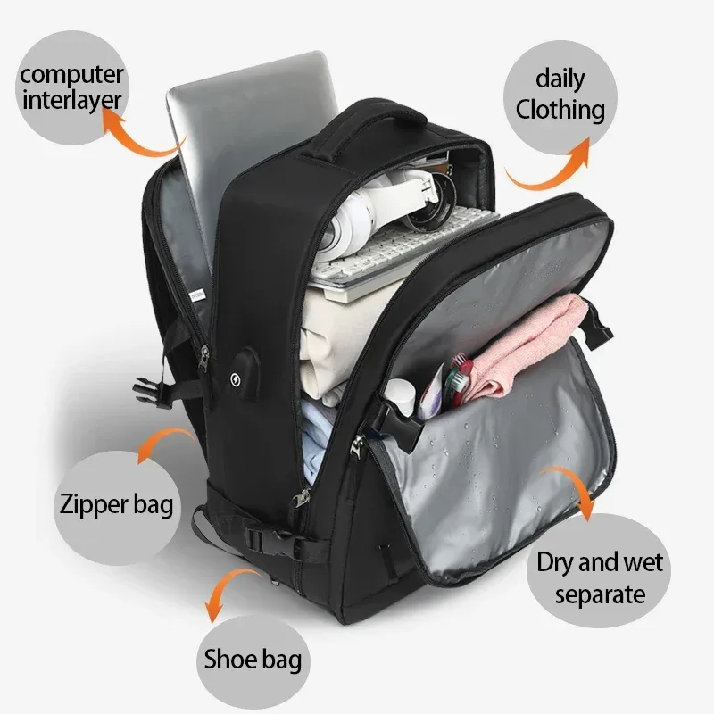 sac bandoulière pour homme et femme, sac à dos d'affaires en nylon de haute qualité pour ordinateur, sac à dos de voyage pour homme