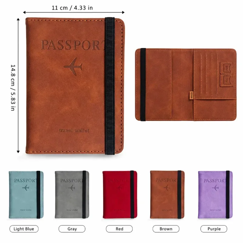 porte-passeport pour les essentiels de voyage, étui de protection pour passeport, accessoires de voyage, porte-passeport pour femmes/hommes