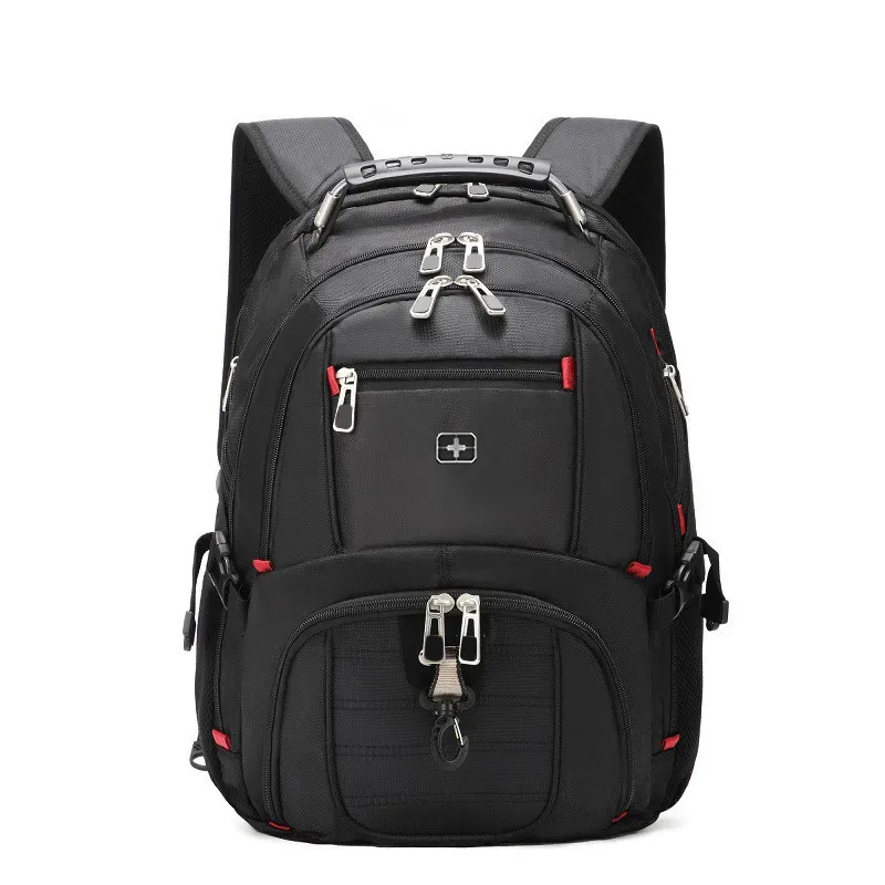 sac à dos suisse pour hommes 17.3 pouces ordinateur portable école sacs de voyage unisexe grande capacité sac à dos étanche mochila d'affaires