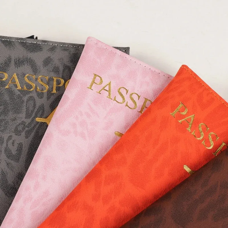 2026 porte-passeport de voyage housse pour femmes hommes en cuir pu carte billet passeport couvre support accessoires de protection portefeuille