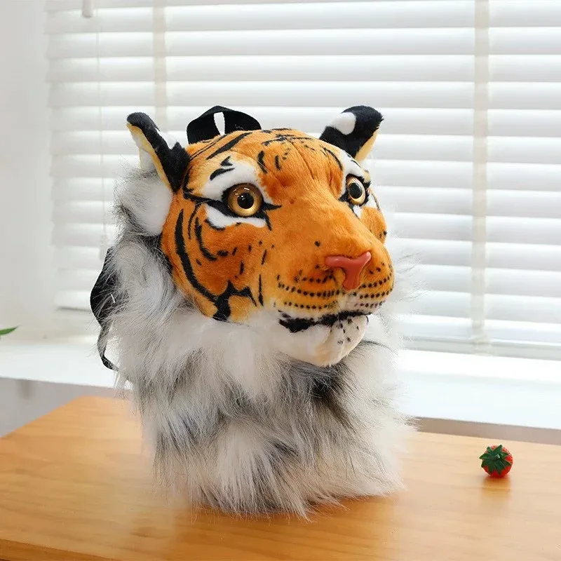 tigre lion sac à dos couple sac à dos 35/60 cm hommes et femmes sacs en peluche fête rassemblement personnalisé créatif tendance conception animale