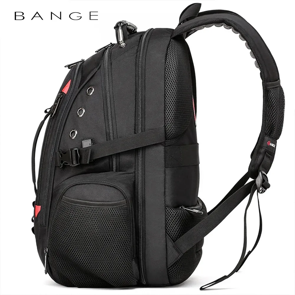 sac à dos de voyage bange pour ordinateur portable 15.6 pouces, sac à dos antivol usb pour hommes, sac d'école pour adolescents, mochila pour jeunes, sac à dos pour femmes