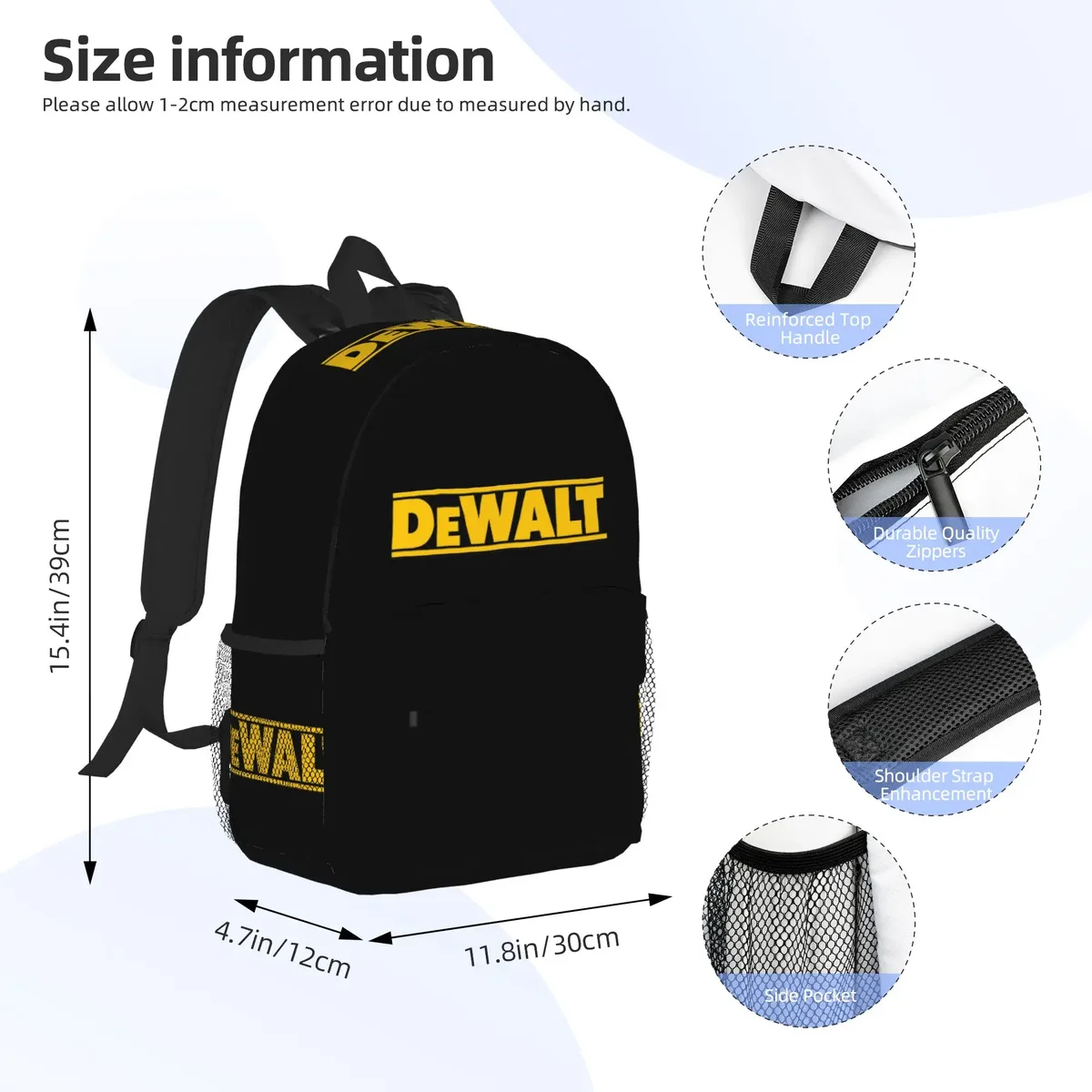 sac à dos dewalt, vente flash, sac à dos de grande capacité, sac à dos pour garçons et filles, sacs à bandoulière pour hommes et femmes, sac d'école