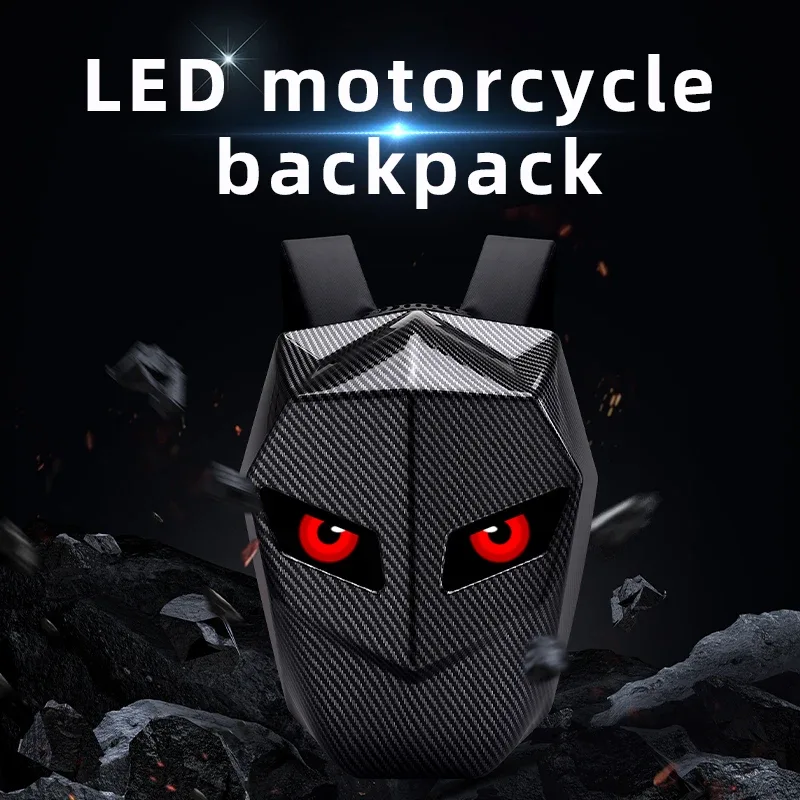 sac à dos led pour homme, coque rigide, sac à dos led pour moto et vélo, sac à dos pour femme, voyage d'affaires, sac à dos étanche pour ordinateur portable