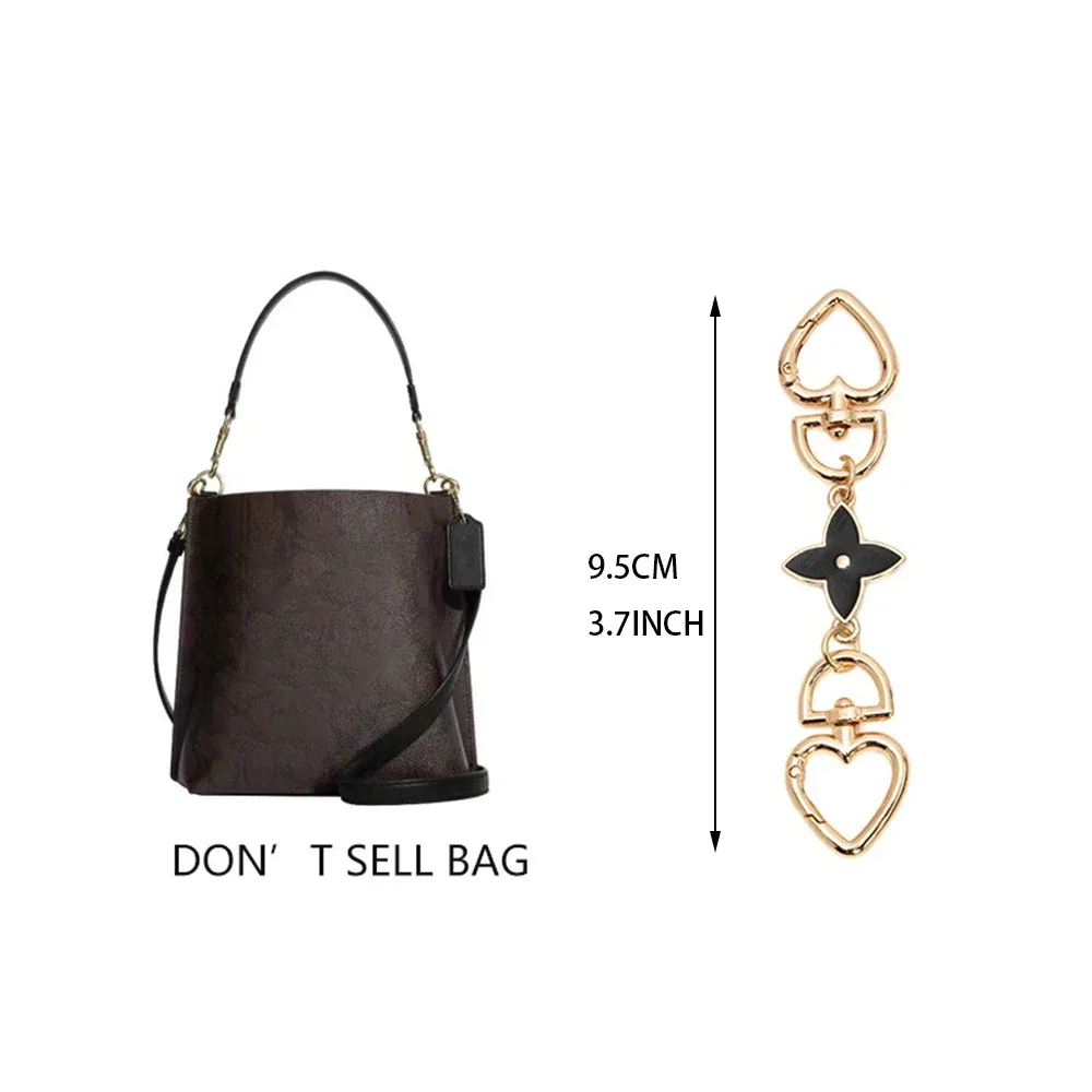 chaîne de sac en alliage de zinc robuste, extension de sangle avec maillon d'ancrage, remplacement pour sacs à bandoulière, sacs sous le bras, accessoires de bricolage pour sacs à main