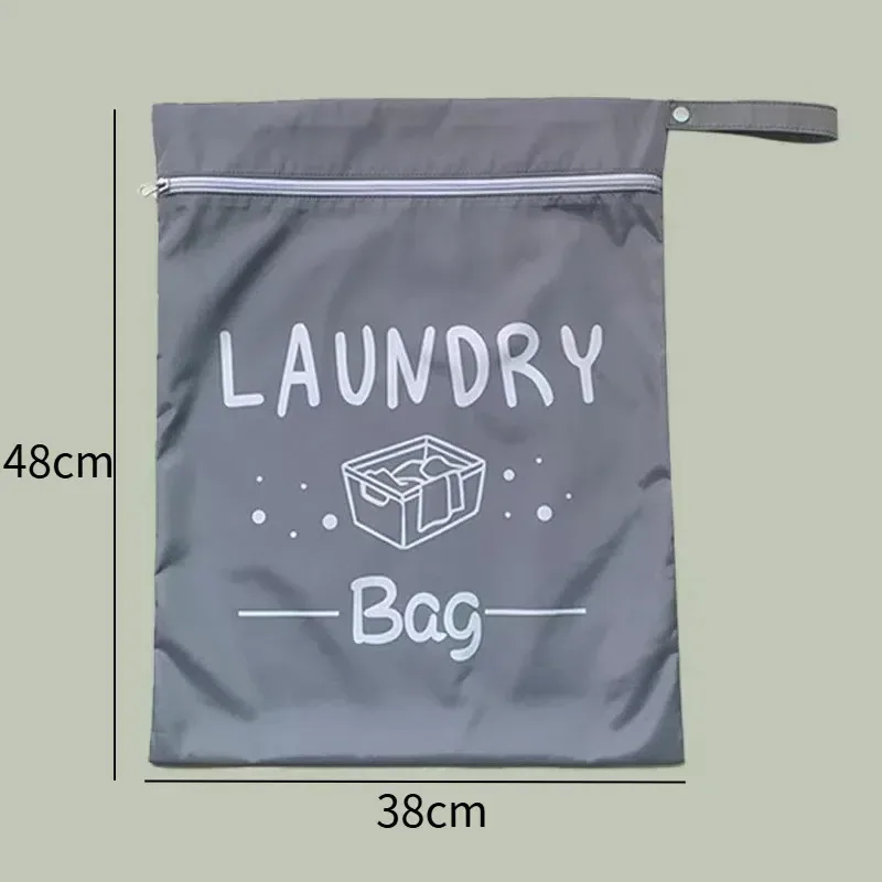 sac de voyage imperméable pour le linge, pochette de rangement humide/sec avec fermeture éclair et sangle de suspension, sac de rangement portable (1 pièce)