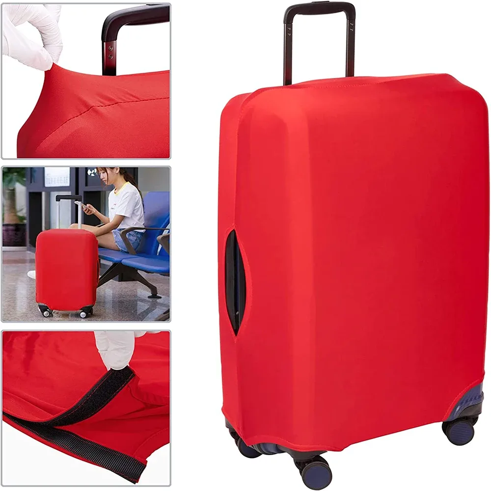 housse de protection élastique pour valise, housse anti-poussière tendance pour bagages à roulettes de 18 à 28 pouces, avec impression de nom, accessoires de voyage