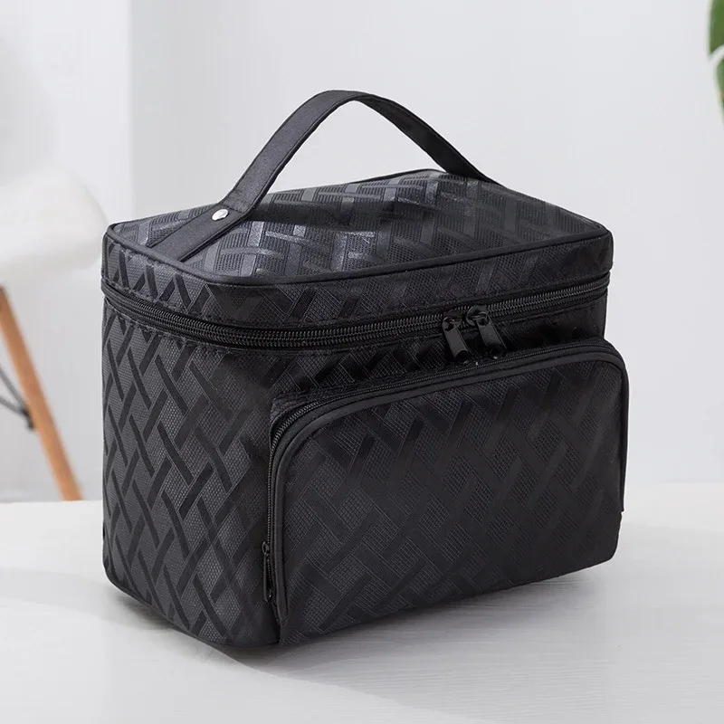 nouveau sac à cosmétiques à fleurs de grande capacité, boîte à cosmétiques à fermeture éclair, organisateurs de rangement, trousse de maquillage de toilette de voyage szl8061