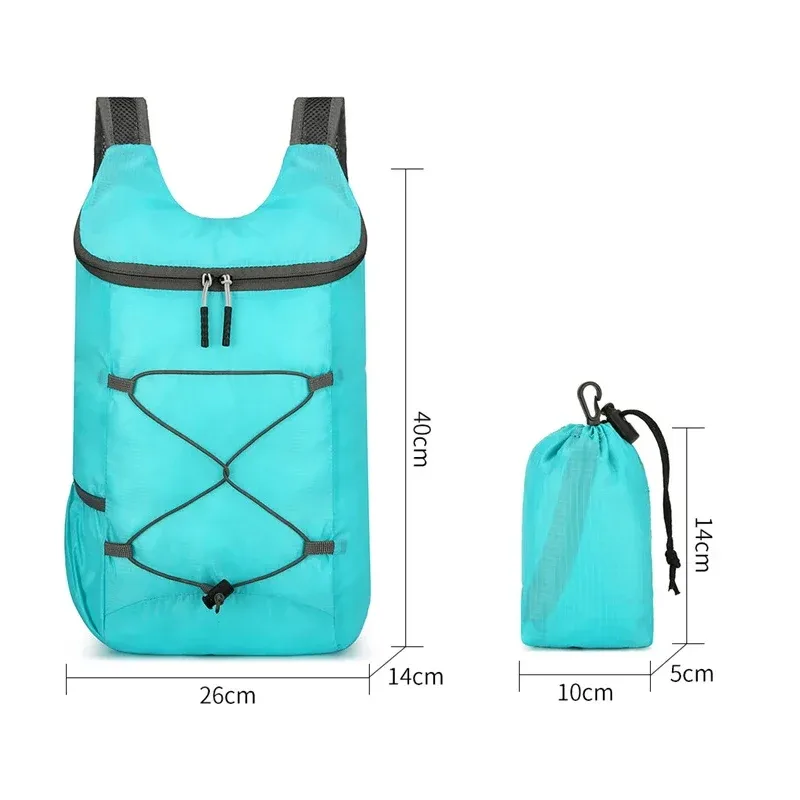 nouveau sac à dos unisexe léger pliant multicolore sac à dos extérieur printemps mode mini sac fourre-tout