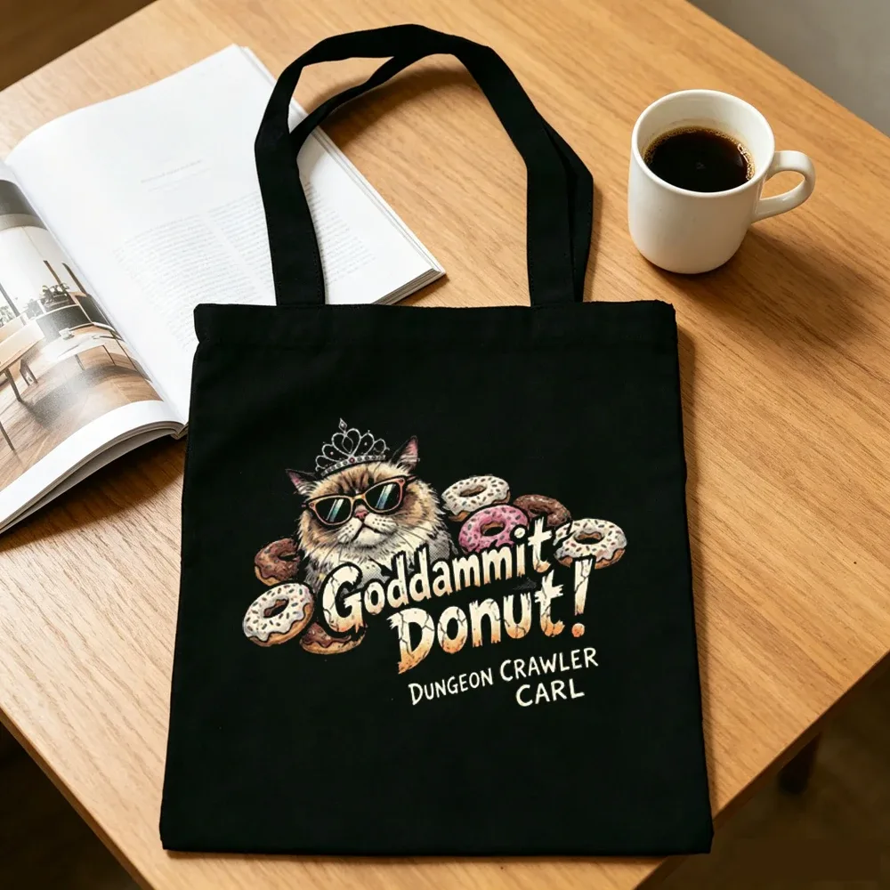 sac cabas réutilisable en toile dungeon crawler carl, style y2k, sac à bandoulière femme