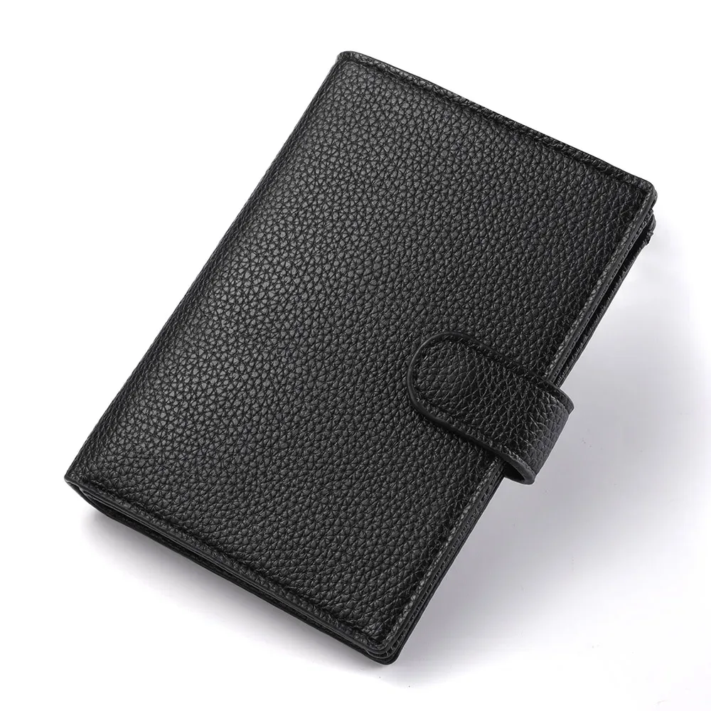portefeuille de voyage élégant sac de passeport multi-carte porte-carte portable multi-fonction hommes