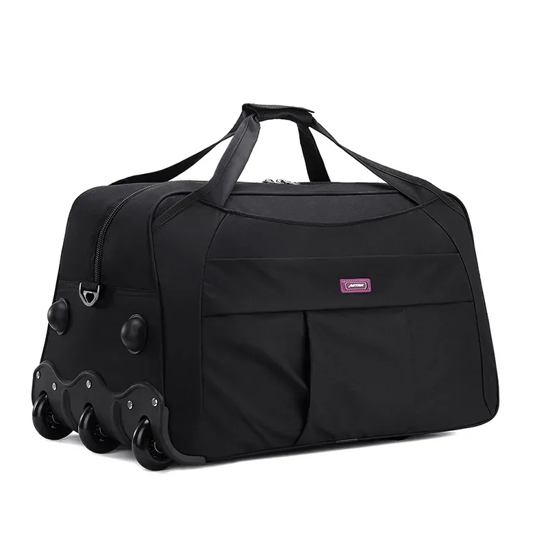 sac de voyage pliable à roulettes, sac de voyage d'affaires pour hommes et femmes, sac à main multifonctionnel en tissu oxford