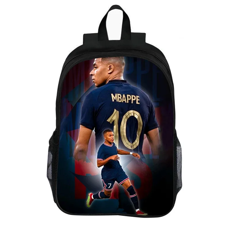 sac à dos de football grande capacité pour enfant, léger, idéal comme cadeau, sac à dos m-mbappé