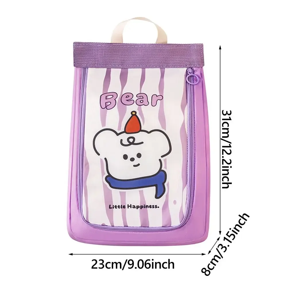 sac à chaussures double couche pratique, motif animal de dessin animé, sac de rangement séparé pour chaussures, sac de voyage étanche portable, protection des chaussures