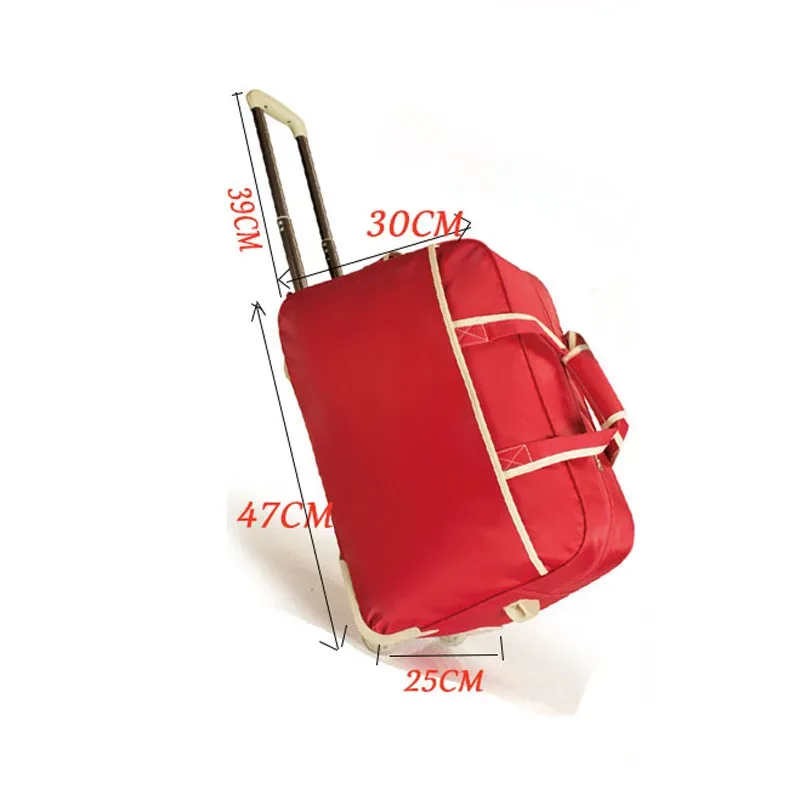 femmes sac de voyage sur roues bagages valise chariot haute qualité bagages valise à roulettes femme décontracté épaississement valise à roulettes