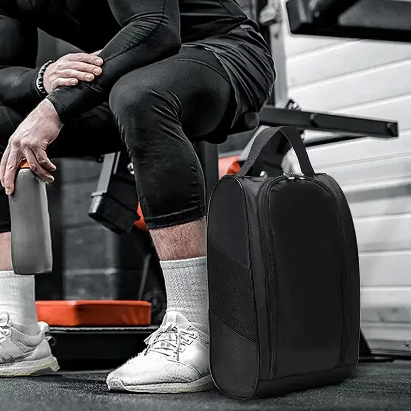 sac à chaussures de golf portable, sac à main en tissu oxford de haute qualité, imperméable, anti-poussière, léger, sac de rangement pour chaussures de football et de tennis