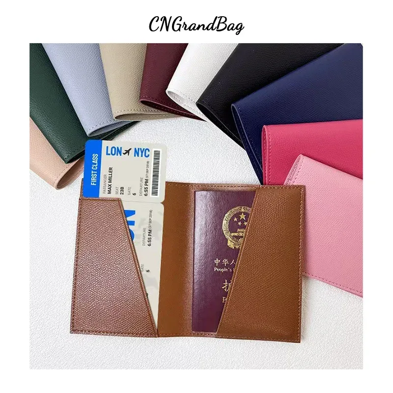 porte-billets personnalisé gratuit, simple et polyvalent, motif palmier, en cuir, multifonctionnel, avec étiquette de bagage et coffret cadeau