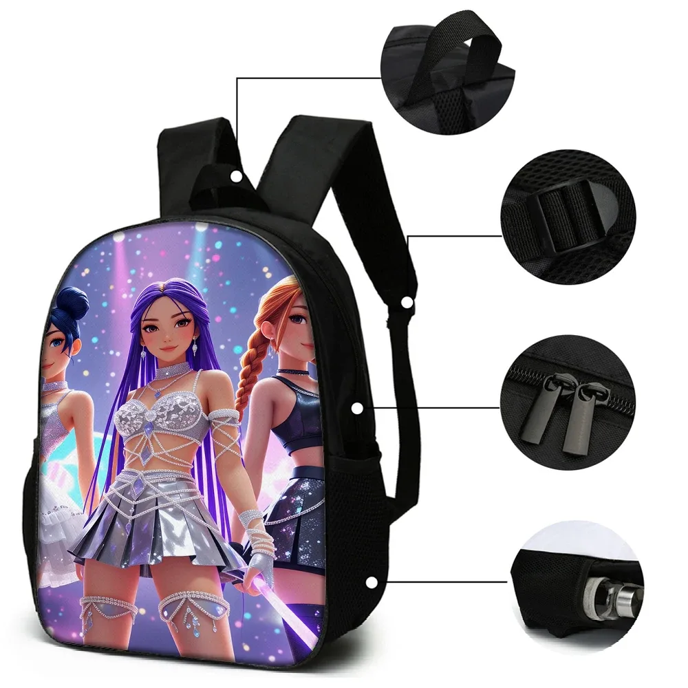 sac à dos imprimé groupe k-pop, 3 pièces, léger, grande capacité, pour l'école, le voyage, avec sac à bandoulière, sacs à crayons, cadeau parfait