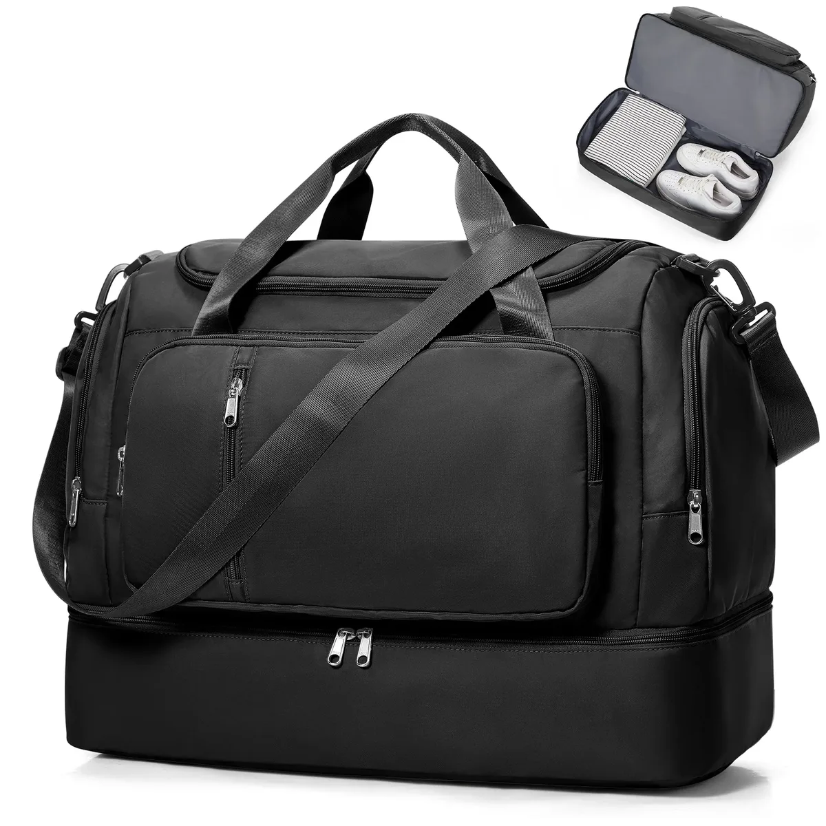 sac de voyage pour femmes - sac de voyage étanche de grande capacité à plusieurs poches, sac de sport, sac de voyage pour le week-end, sac de rangement pour vêtements