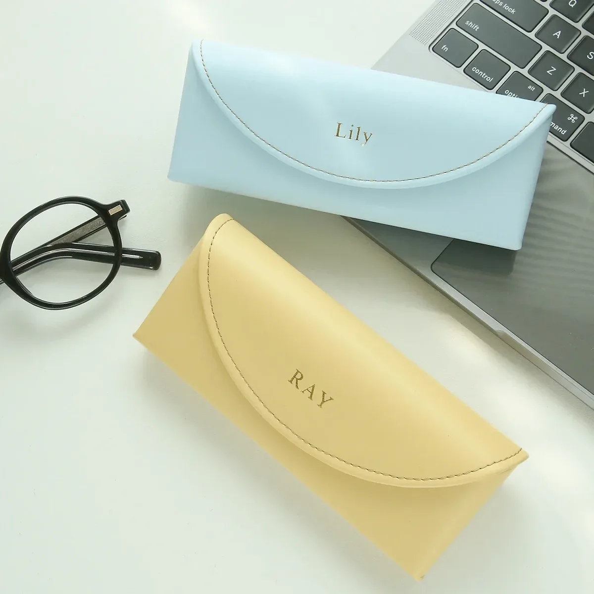 étui à lunettes personnalisé en cuir, étui portable pour lunettes de soleil, logo personnalisé, boîte de rangement pour lunettes, housse de protection anti-chute pour lunettes
