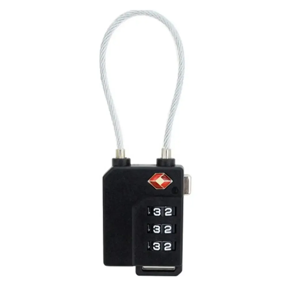 cadenas intelligent portable étanche avec câble en acier, serrure à combinaison tsa pour bagages, cadenas à code douanier