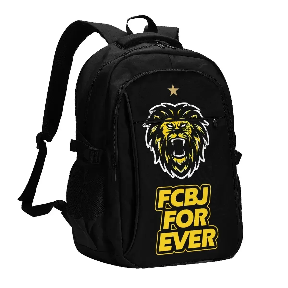 b-beitar fcbj jérusalem sac à dos de voyage pour ordinateur portable, sac à dos d'affaires résistant à l'eau avec port de chargement usb sac d'université hommes femmes