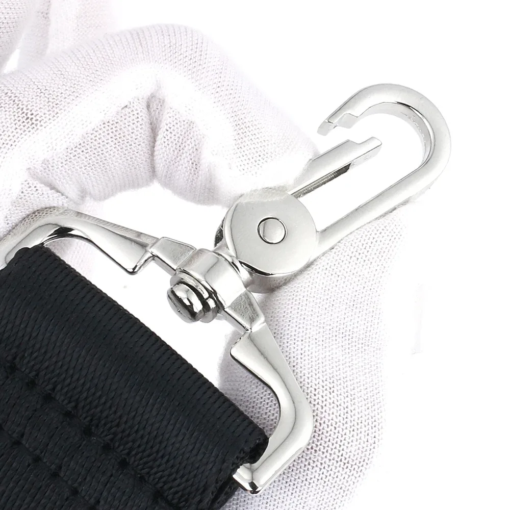 sangle de sac à bandoulière en nylon pour porte-documents pour hommes, sangle de remplacement réglable, accessoires de sac noir pour femmes