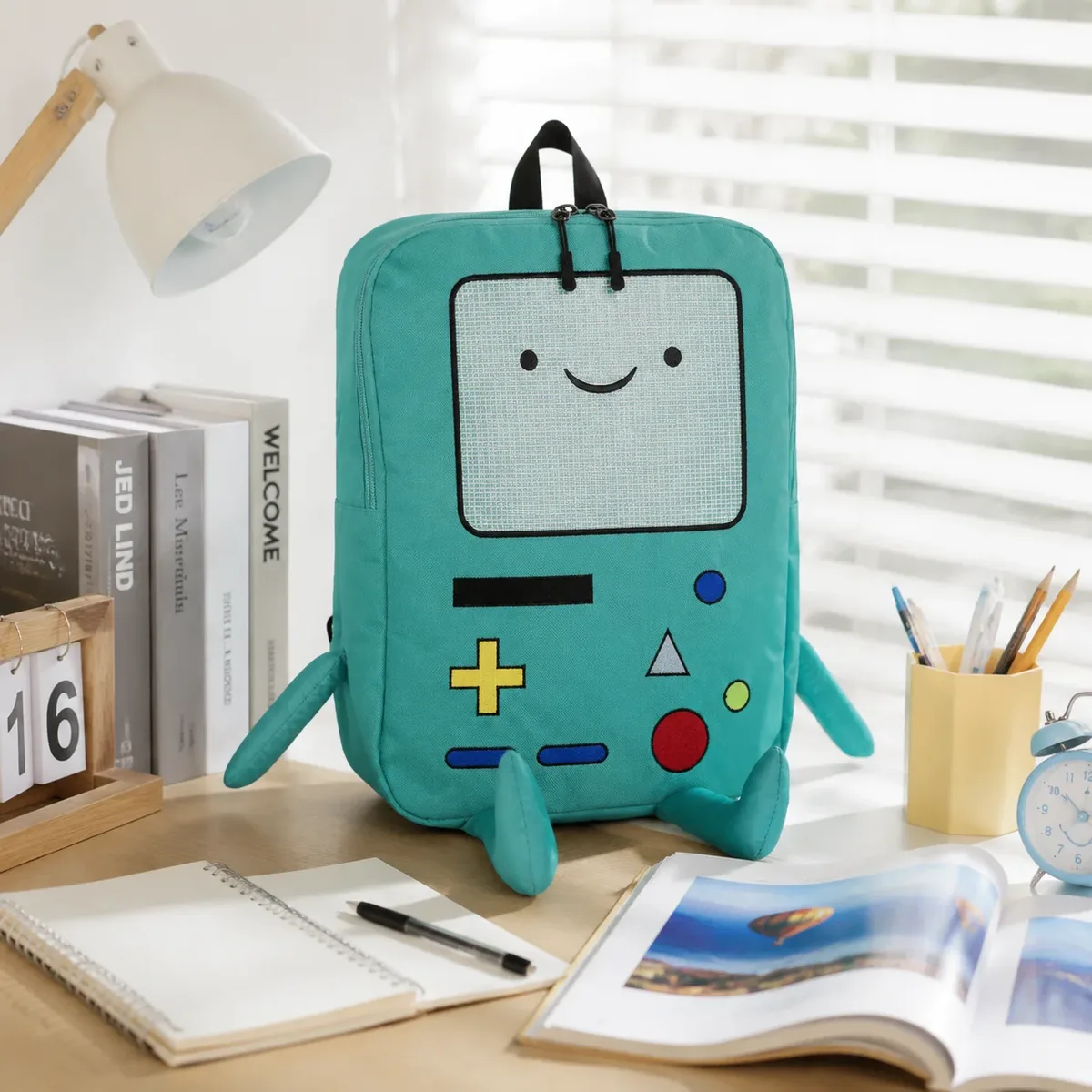 sac à dos en toile 3d robot dessin animé grande capacité 14 pouces kawaii unisexe pour étudiant avec panneau dorsal respirant