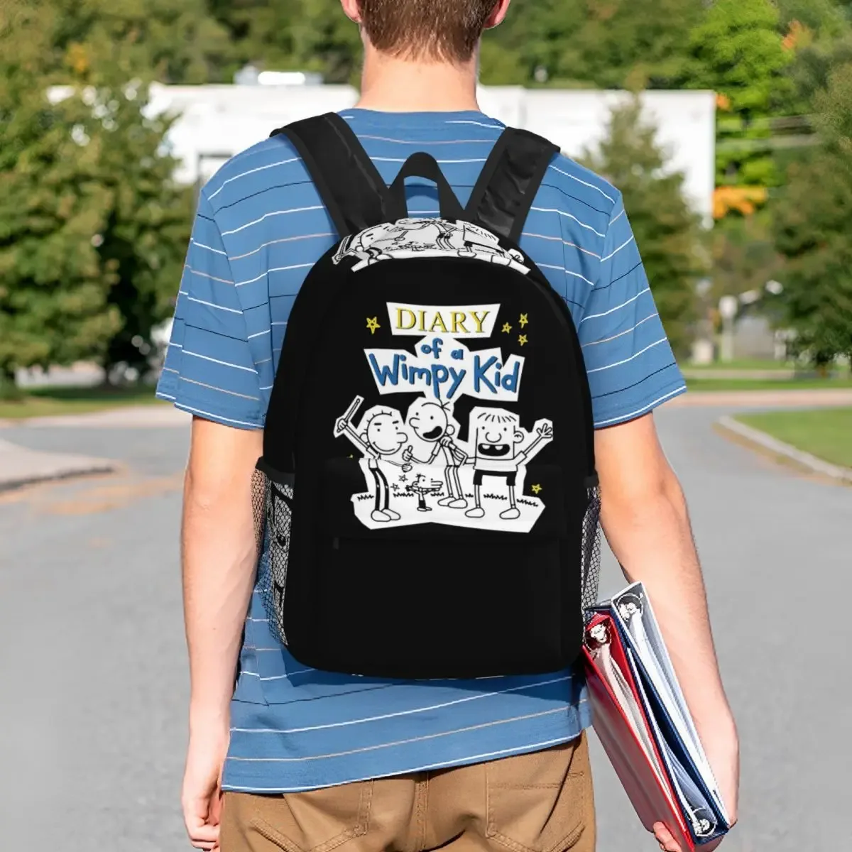 journal d'un groupe wimpy pour enfants, sac à dos pour étudiants, garçons et filles, sac d'école pour enfants, sacs à bandoulière pour ordinateur pour hommes et femmes