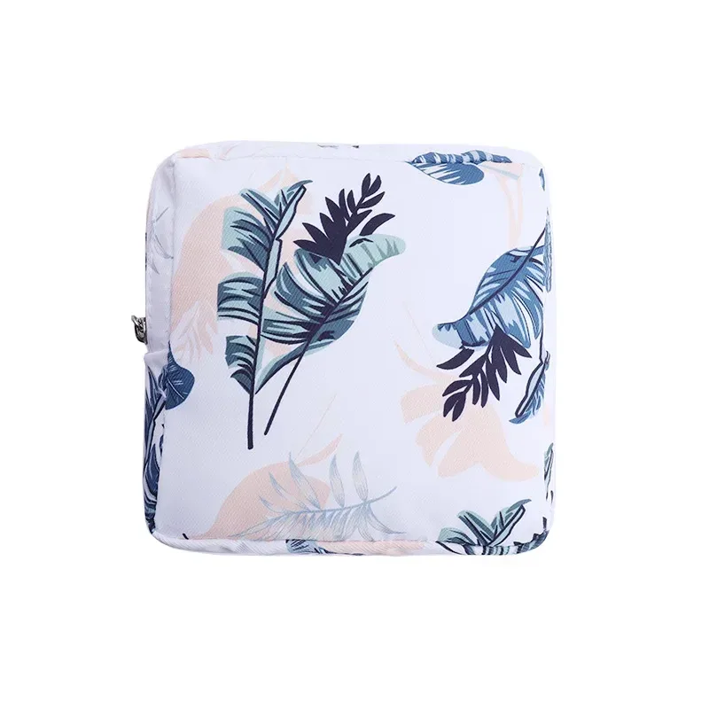 sacs de rangement de serviettes hygiéniques pour femmes, sac de maquillage en coton mignon coréen pour pièces de monnaie, organisateur de bijoux, pochette de maquillage, petits sacs à cosmétiques