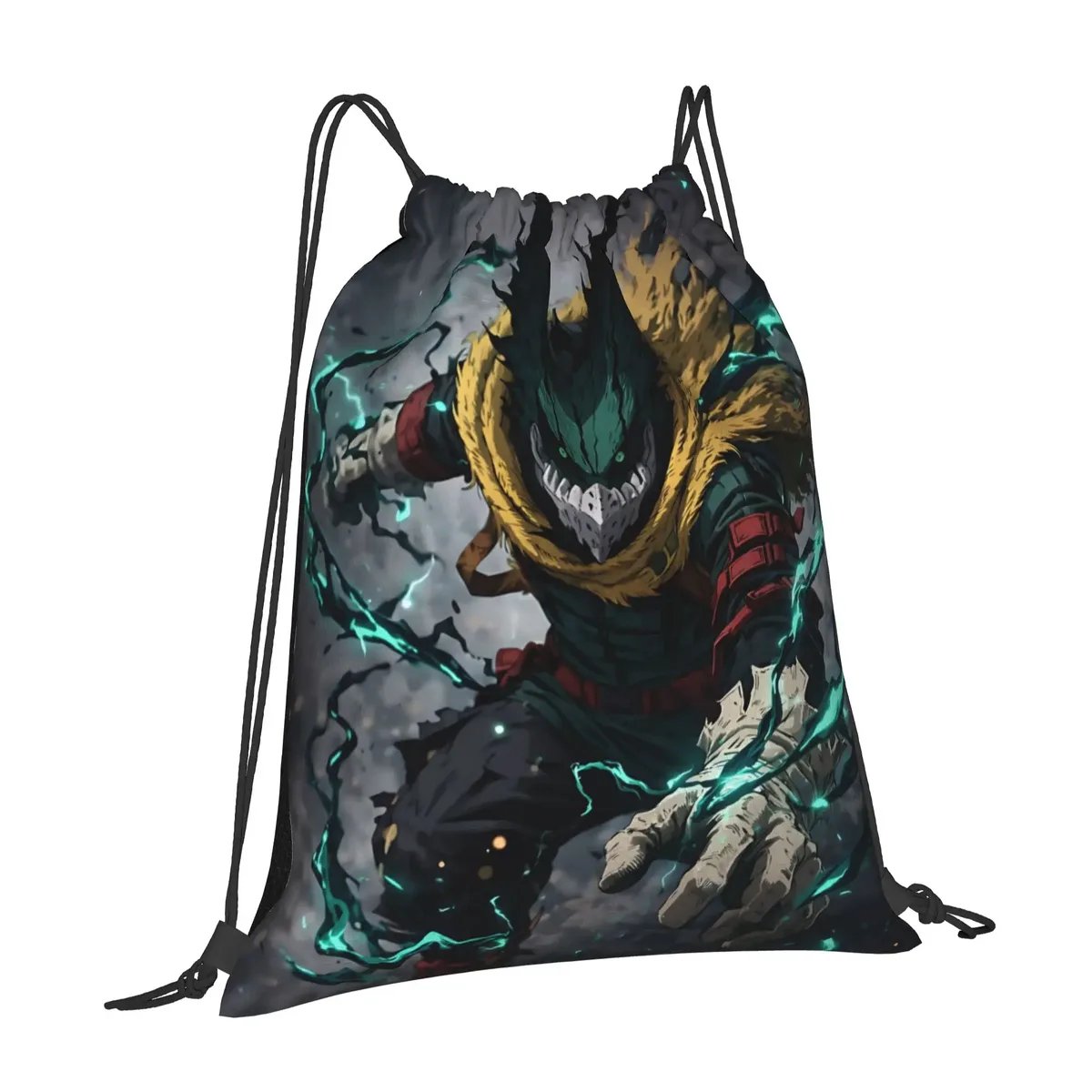 Sac à cordon Dark Deku Izuku Midoriya My Hero Academia, sac à dos de rangement pour la gym, sac à chaussures pour l'école, 1 pièce