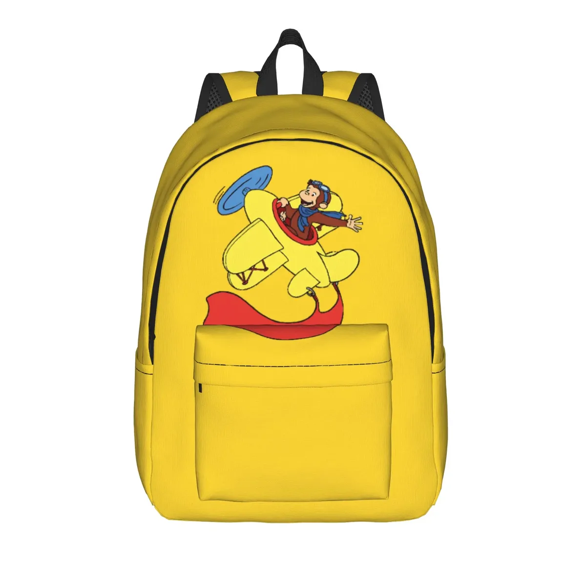 sac à dos curious george en toile pour hommes et femmes, sac à dos mignon pour étudiants, randonnée, voyage, collège, durable