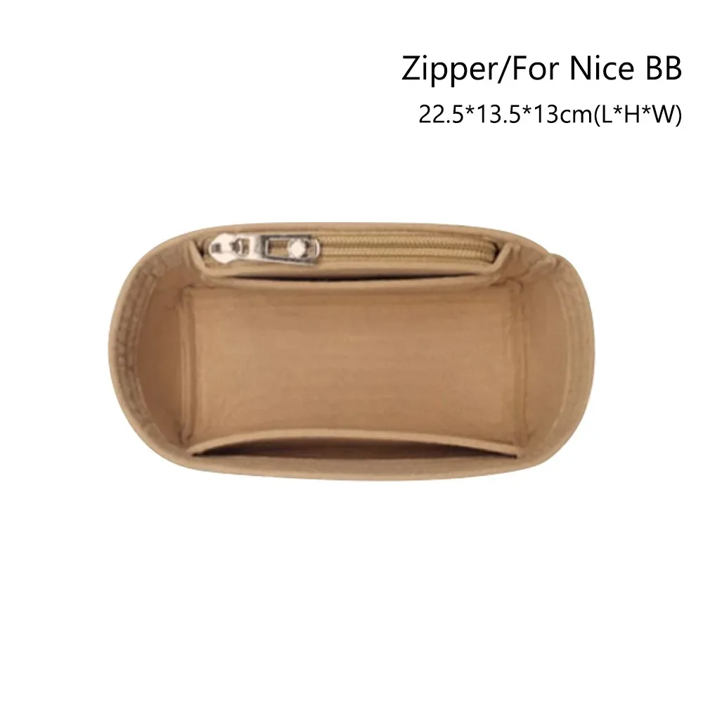feutre insérer doublure sac à main organisateur pochette sac à main sac fourre-tout sac interne pour lv nice nano/mini/bb
