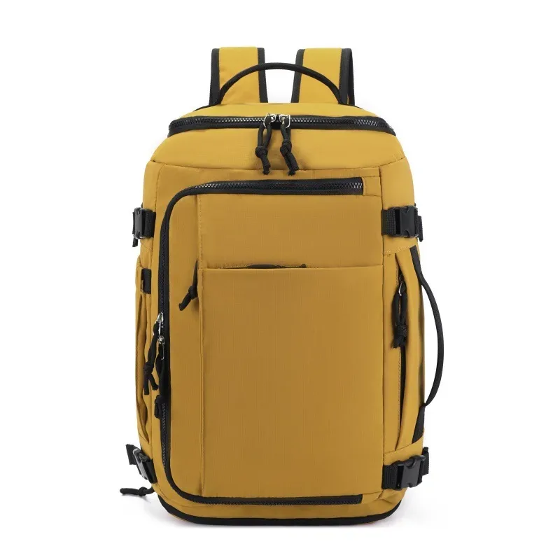 sac de voyage pour hommes et femmes, sac à dos de fitness multifonction de grande capacité avec rangement de chaussures, séparation sèche et humide, cartable étanche