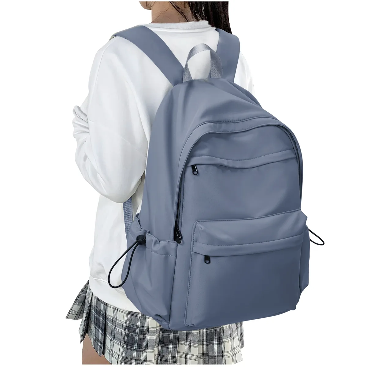 sac à dos décontracté universitaire, grande capacité, léger, pour lycéens, pour adolescents, convient pour ordinateur portable de 14 pouces