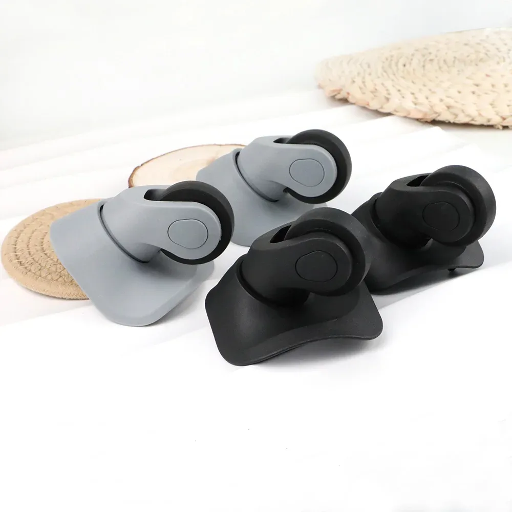 1 paire de roues de bagages de remplacement pour valises, roulettes pivotantes silencieuses a08, roues en caoutchouc, accessoires de chariot de haute qualité