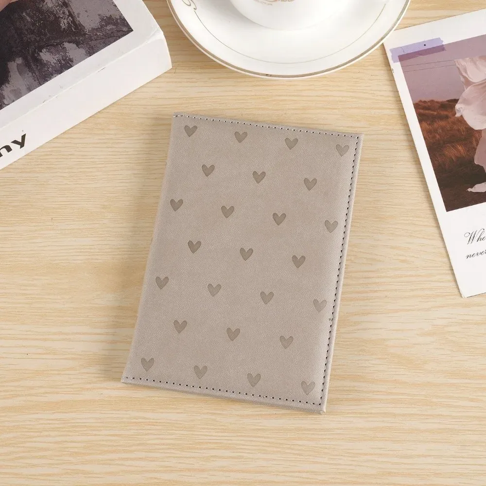 housse de protection pour passeport imprimée fashion love, en cuir pu, étui de voyage mignon pour passeport, porte-passeport portable