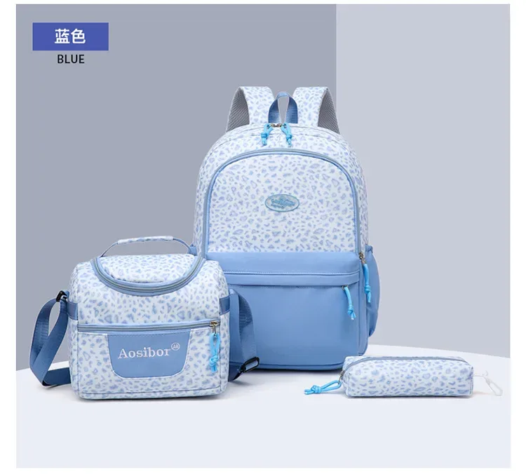 sacs d'école pour adolescentes, sac de voyage imprimé pour enfants, sac à dos orthopédique 3 pièces/ensemble