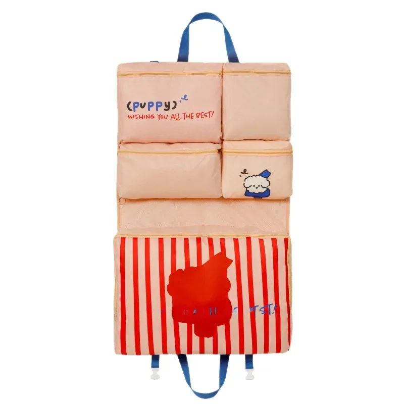 sac de rangement pour vêtements grande capacité, organisateur de voyage suspendu, motif dessin animé mignon, pour armoire, chaussures, sous-vêtements et soutiens-gorge