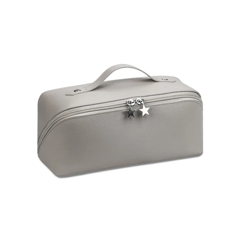 sacs à cosmétiques pour femmes, pochette de maquillage élégante en cuir pu, organisateur de produits de toilette de voyage, sac à main de rangement, fourre-tout de maquillage coréen