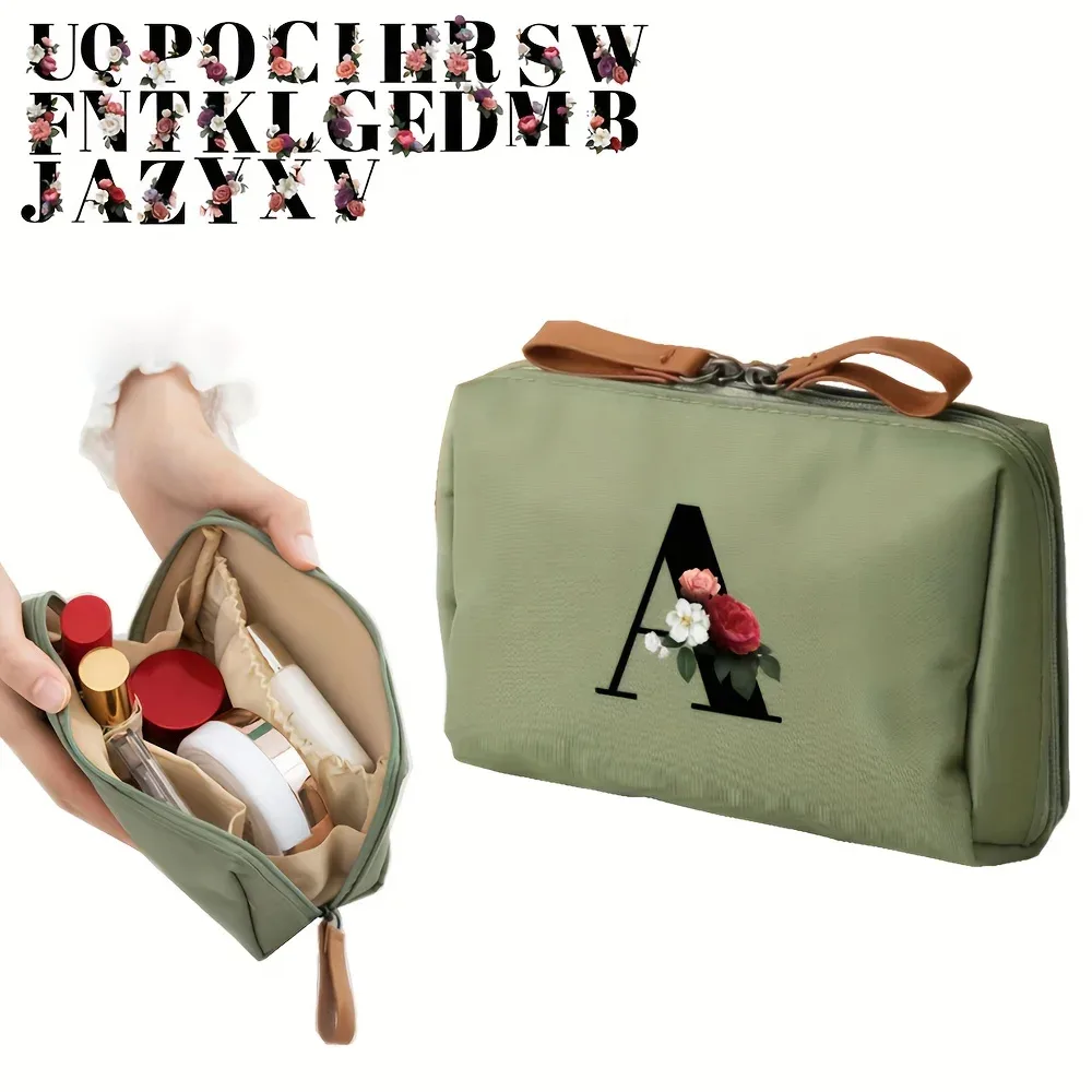 sac de rangement multifonctionnel 1 pièce, trousse de maquillage à la mode pour femmes, trousse de toilette de voyage portable adaptée aux voyages d'affaires et aux voyages