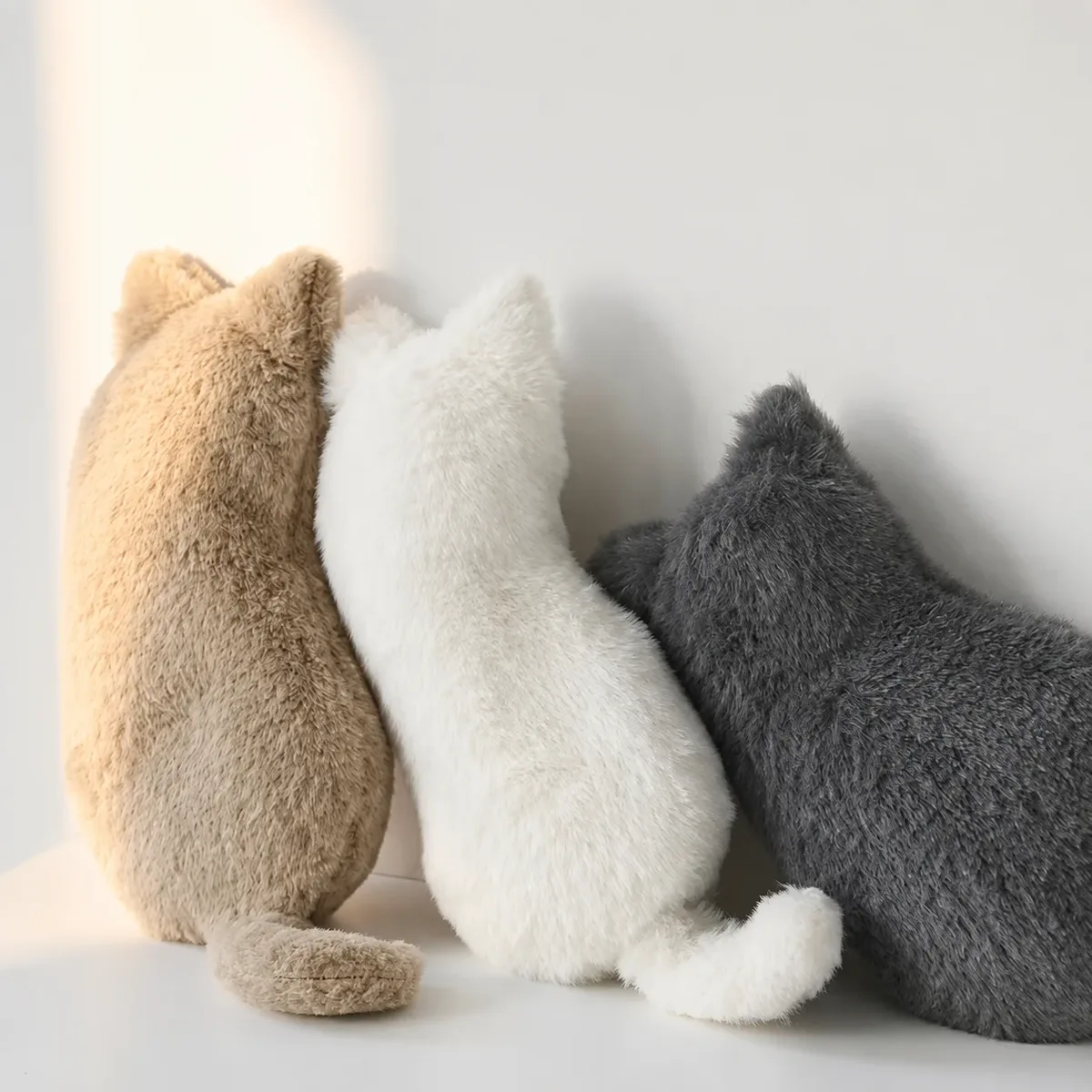 Étuis à crayons en peluche chat mignons, grande trousse de maquillage coréenne souple et de grande capacité, excellent cadeau pour Noël, les fêtes et les anniversaires