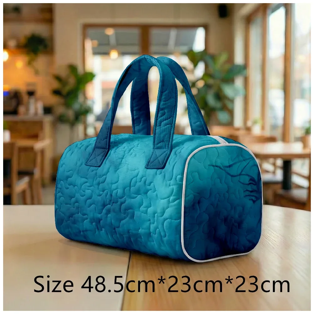 sac fourre-tout matelassé tendance pour femme, imprimé tie-dye aquarelle, sac à bandoulière bohème chic pour la plage, les voyages, la gym, le camping, bagage à main