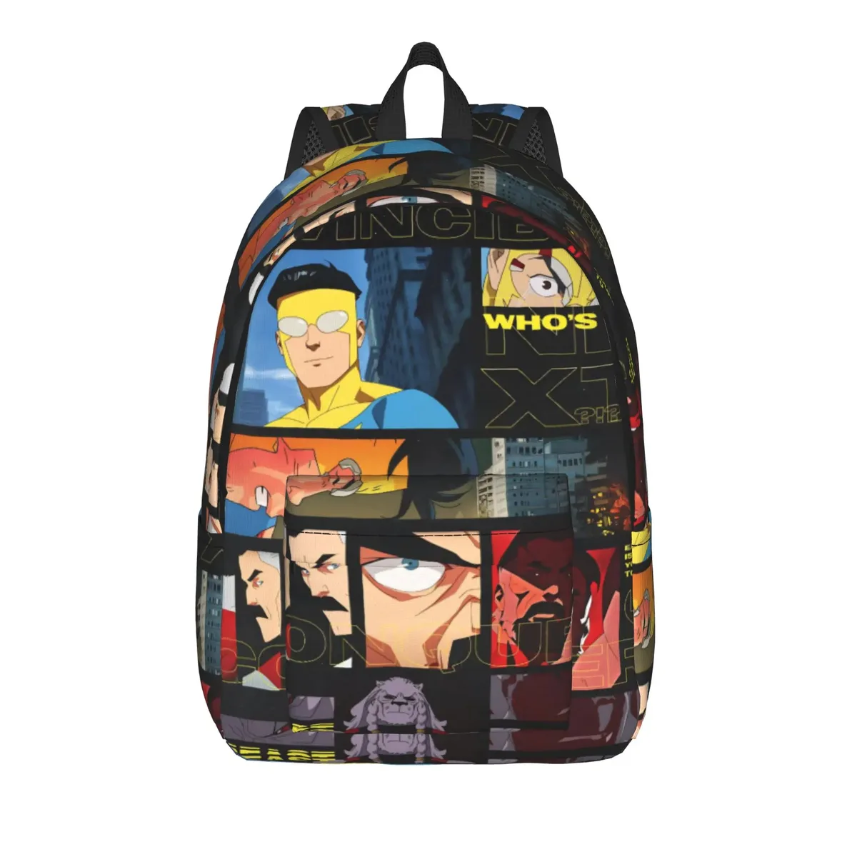 sac à dos invincibles comic pour hommes et femmes, sac à bandoulière pour ordinateur portable, durable, à la mode, pour lycée, randonnée, voyage