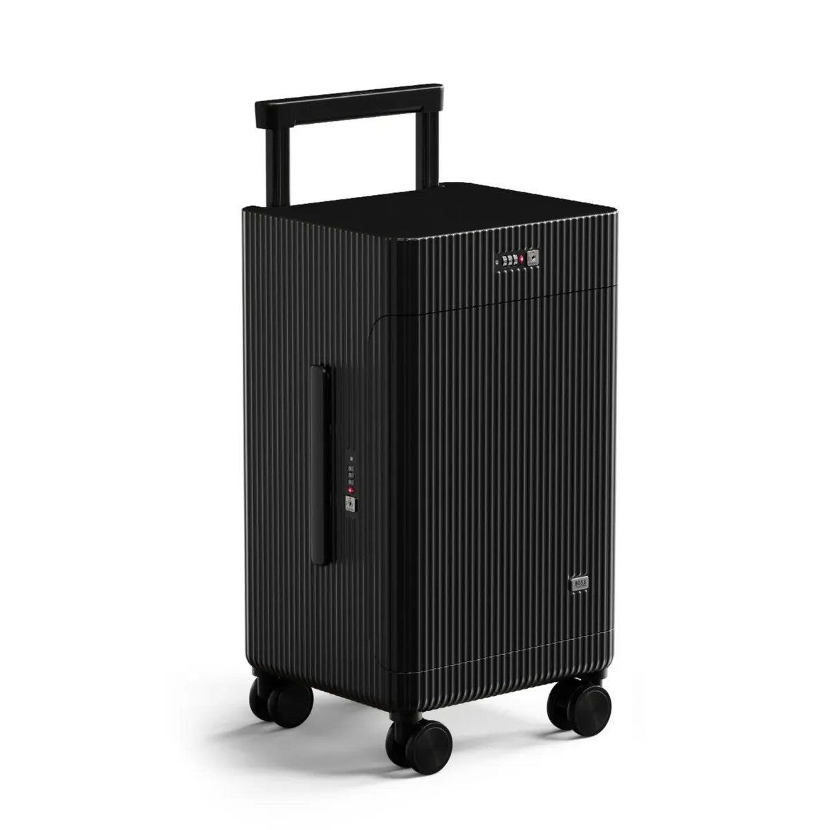 nouvelle valise à ouverture latérale, modèle ouvert, portable, pour voyages d'affaires, avec poignée large, 20 pouces - bagage à main (sans encombrement en soute)
