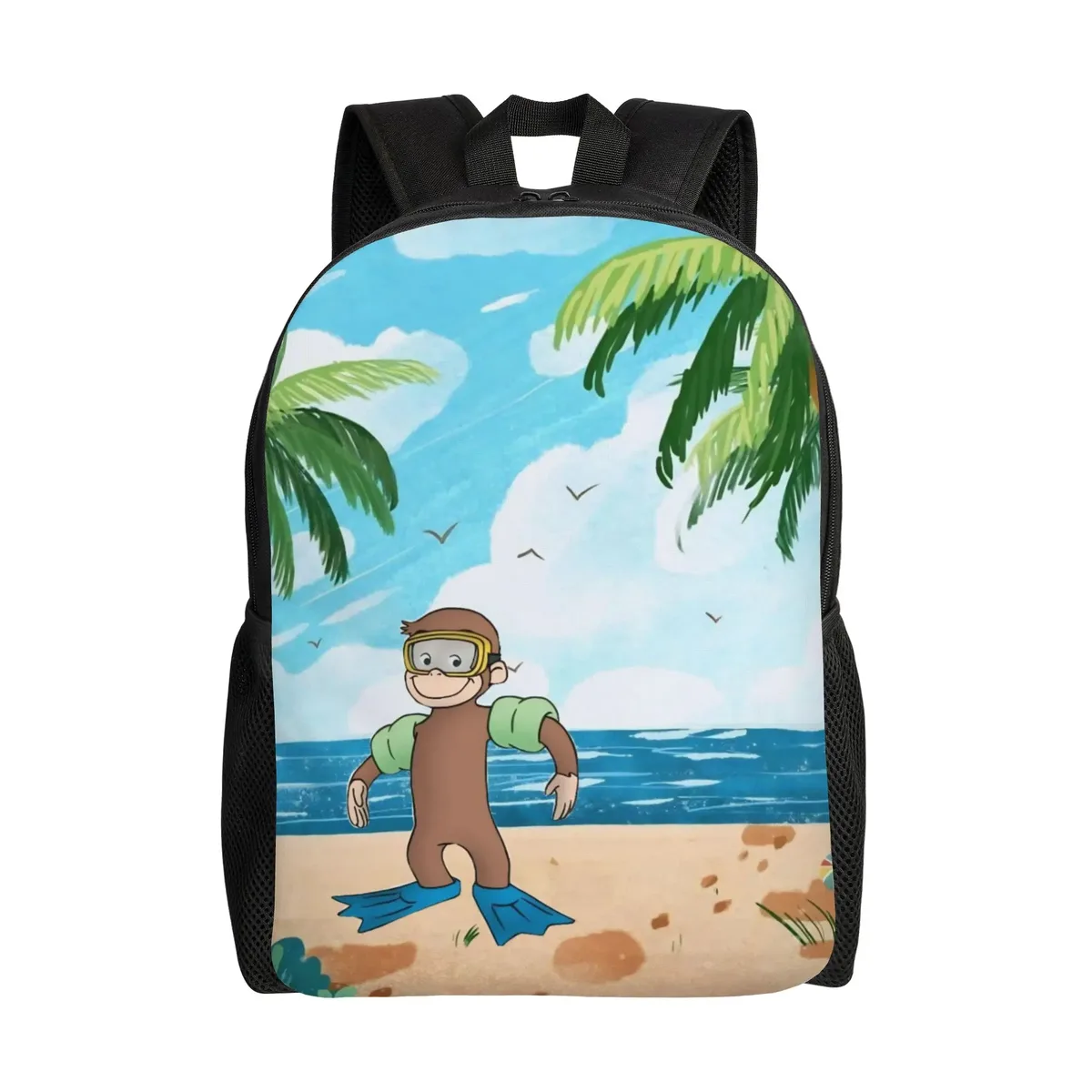 sac à dos curious george african monkey pour enfants, garçons et filles, sacs à dos légers pour tout-petits, maternelle
