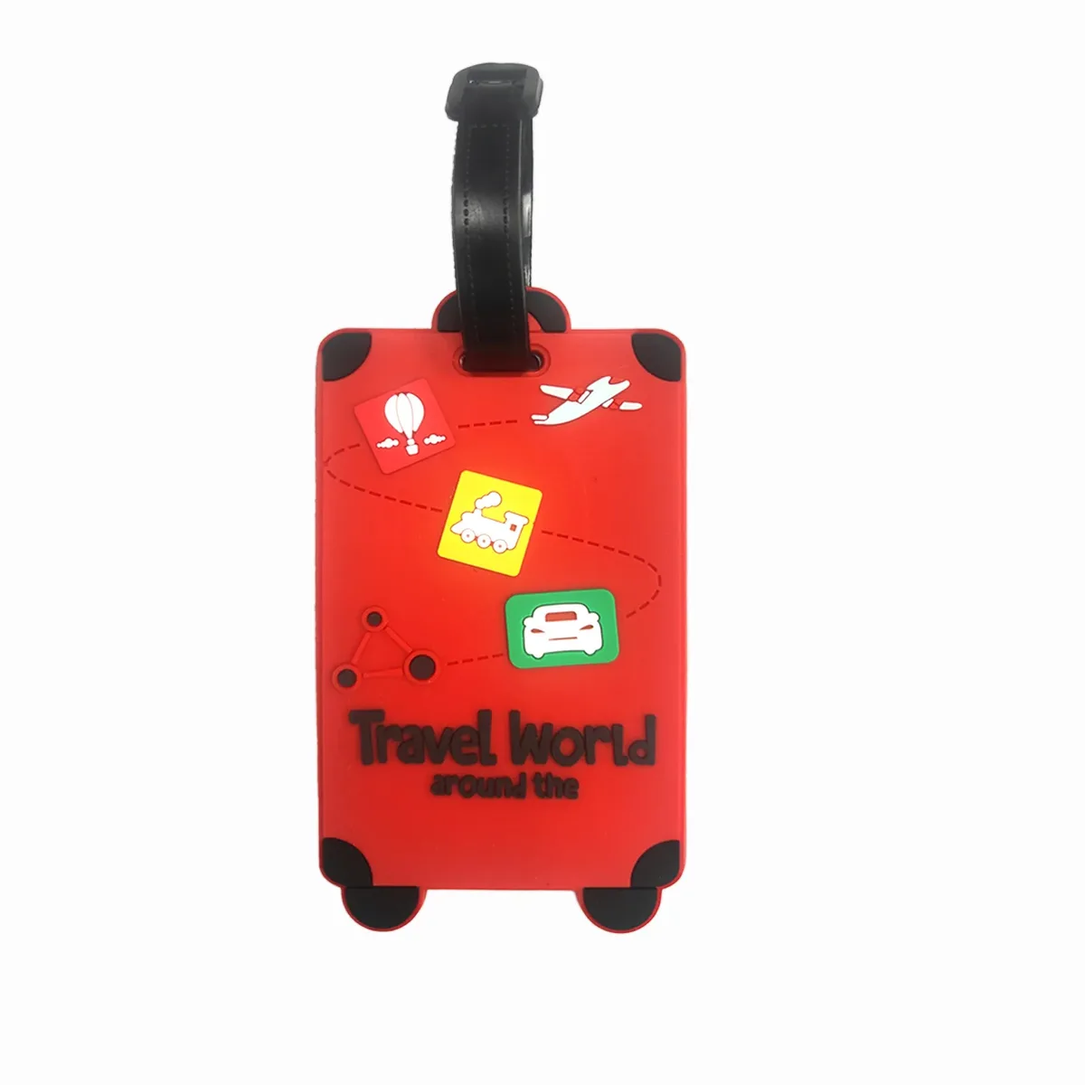 nouvelle étiquette de bagage mignonne étiquette de valise nom id adresse étiquette pvc carte d'embarquement étiquettes de voyage étiquettes de bagage accessoires de voyage de vacances