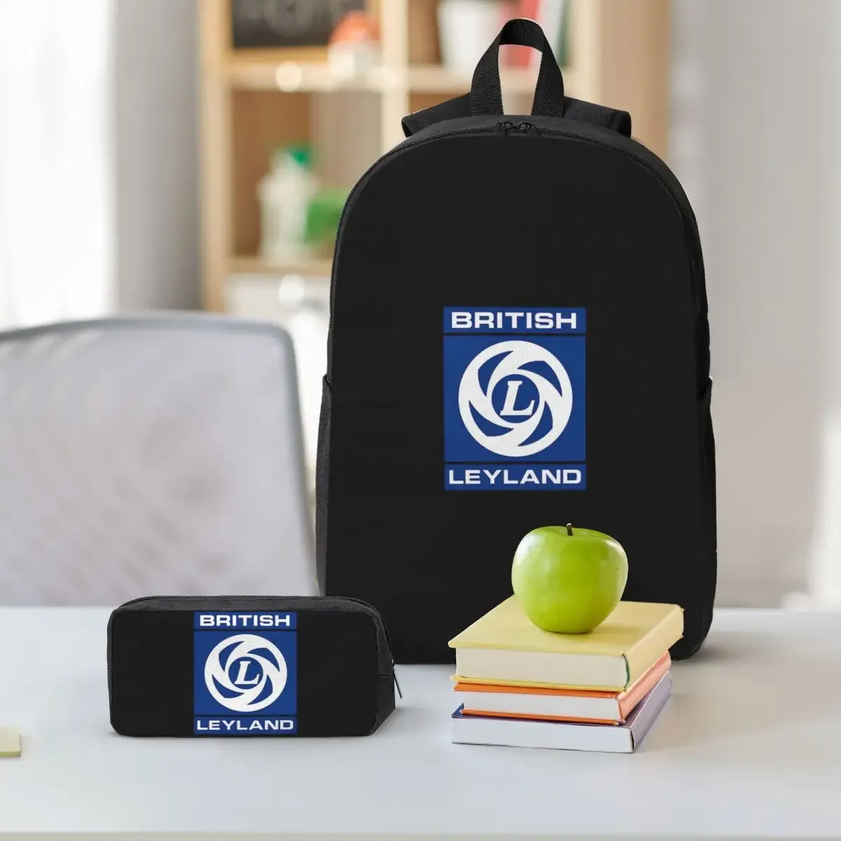 sac à dos avec logo british leyland pour étudiants, garçons et filles, sac d'école pour ordinateur portable, sacs à bandoulière, sac à déjeuner isolé 3ps, trousse à crayons