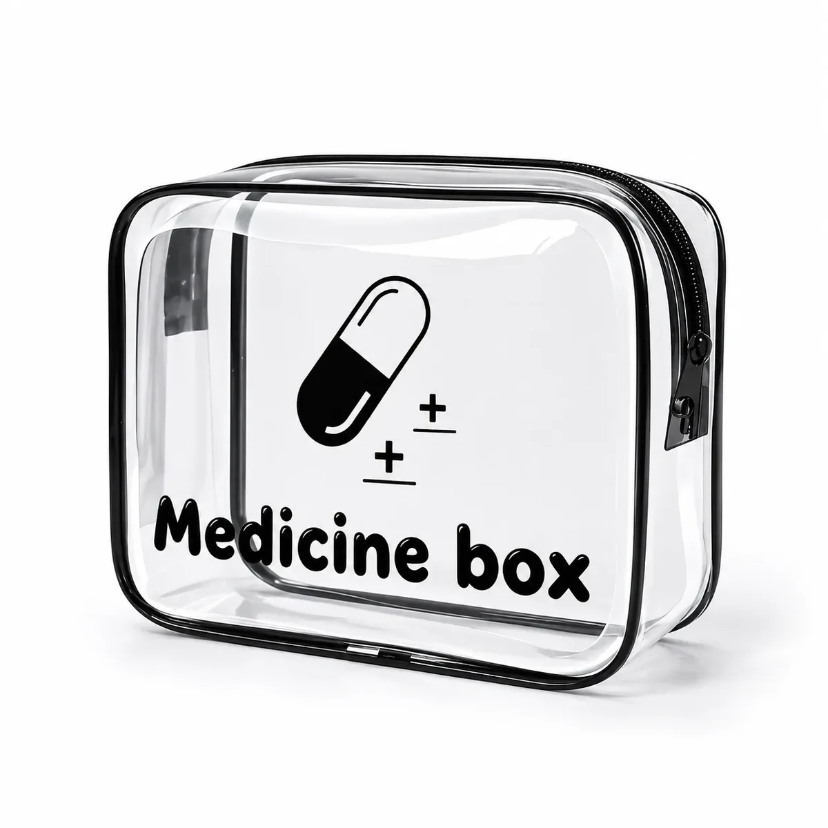 Sac de maquillage transparent, organisateur de cosmétiques en PVC transparent, pochette de voyage à fermeture éclair, sac à médicaments, trousse de toilette, organisateur de beauté